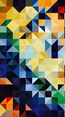 Obraz premium Abstract Colorful Geometrical Artwork,Abstract Graphical Art Background Texture,Modern Conceptual Art.3D Rendering