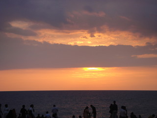 sunset in the beach