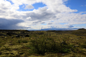 Fototapeta premium Skaftafell / Iceland - August 18, 2017: Landscape near Skaftafellsjokull glacier, Iceland, Europe