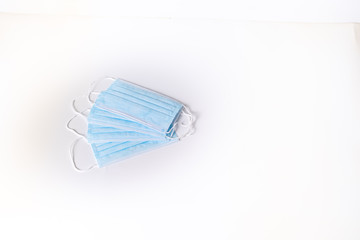 surgical mask on white background