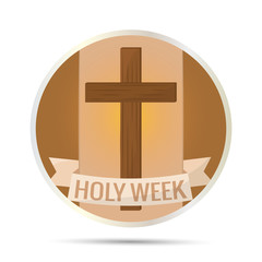 Fototapeta premium Holy week button