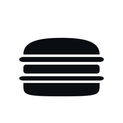 burger flat design illustration