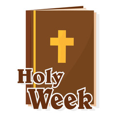 Obraz premium Holy week poster