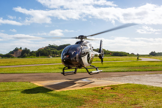 Zil Air Airbus H120 helicopter Mahe Seychelles airport