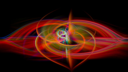 The Twirl Effect , intertwined lines full of color