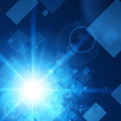 Abstract background virtual reality 3d space grid effect vector illustration