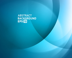 Abstract blue smooth light lines vector background good for landing page site