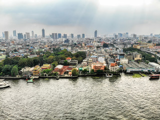 Fototapeta na wymiar Aerial photo bangkok