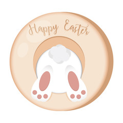 Happy easter button