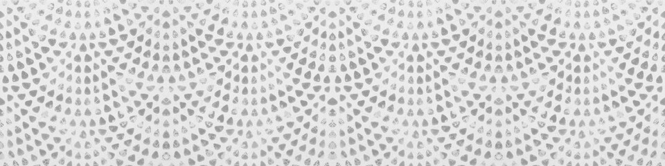  White retro tile with gray stamp art design geometric circle motif print texture background banner...