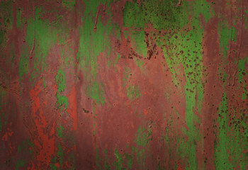 Texture with covered paint. Background with rust