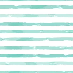Photo sur Plexiglas Rayures horizontales Motif à rayures vectorielles avec des lignes horizontales brossées en vert tropical. Texture aquarelle pour le web, l& 39 impression, le papier peint, la décoration intérieure, le tissu de mode printemps-été, le textile, le papier cadeau.