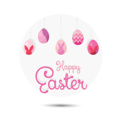 Happy easter button