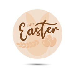 Happy easter button