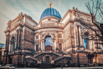 Fototapeta na wymiar Old historic lemon squeezer building in Dresden
