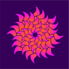 Fototapeta na wymiar hibiscus flower print and embroidery graphic design vector art