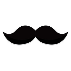 Isolated mustache icon