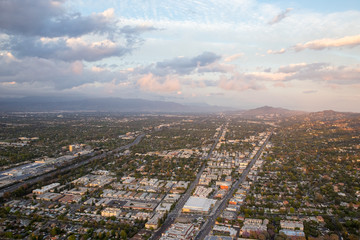 aerial view of the city
