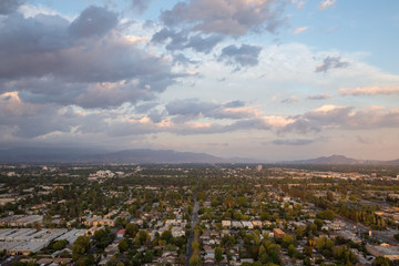 clouds over the city