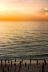 Pôr do sol na praia de Piúma - ES