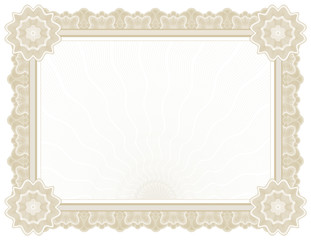 Large Certificate - tan