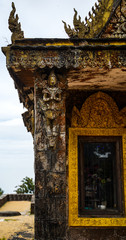 Ancient Temple on top of a mountain at Kempot Cambodia