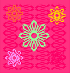 flower pattern t shirt print graphic design vector art
