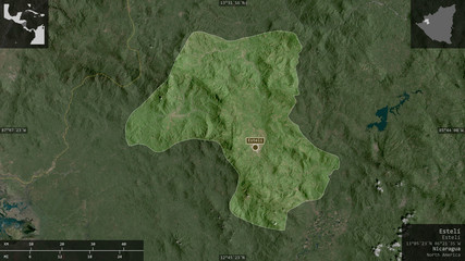 Estelí, Nicaragua - composition. Satellite