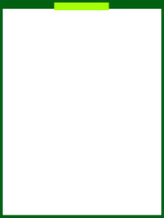 Green Banner Page With Tab