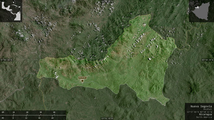 Nueva Segovia, Nicaragua - composition. Satellite