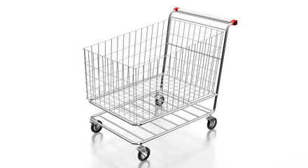 Shopping cart - 3D illustration