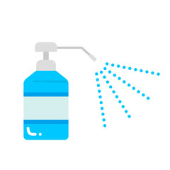 消毒スプレーボトルのイラスト(カラー)