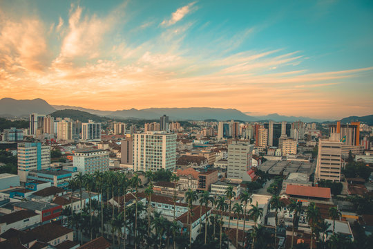 Joinville no por do sol