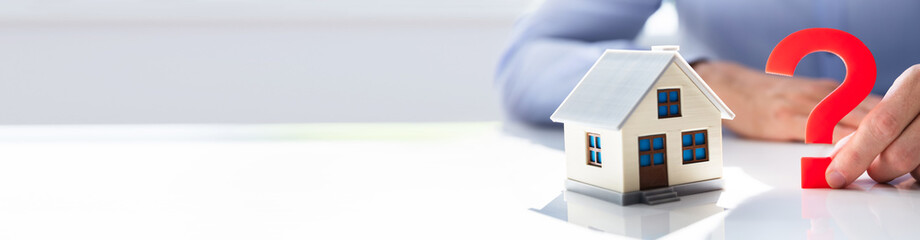 Question Mark Next To House Model