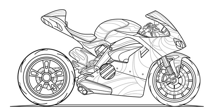 Imagens De Desenhos De Motos  Motorcycle drawing, Bike drawing, Motorcycle  illustration