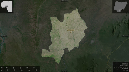 Ebonyi, Nigeria - composition. Satellite