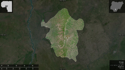 Enugu, Nigeria - composition. Satellite