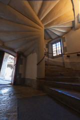 Gruyeree castle environment is switzerland at summer