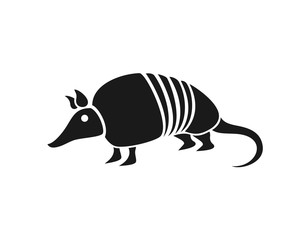 Design of armadillo flat icon