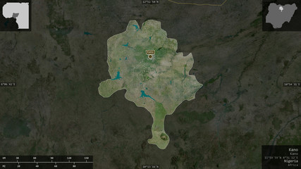 Kano, Nigeria - composition. Satellite © Yarr65