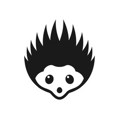 Creative design of hedgehog flat icon