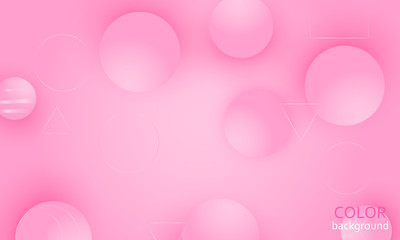 Pink Abstract Background Design. Pink Balls.
