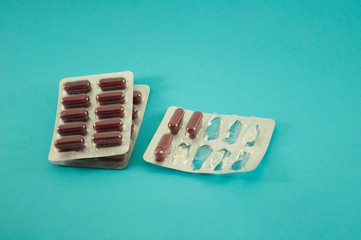 Convolute pills, vitamins. Capsule, Pharmacy