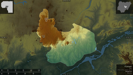 Plateau, Nigeria - composition. Relief © Yarr65