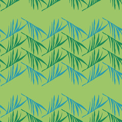 Trendy Tropical Vector Seamless Pattern. Monstera Banana Leaves Feather Dandelion Tropical Seamless Pattern. 