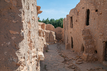 Granaries of a berber fortified village, known as ksar, Ksar Ouled Soltane, Tunisia