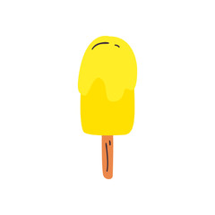 Isolated stick ice cream flat style icon vector design