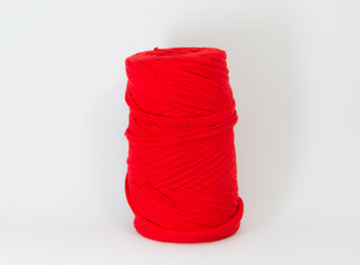 Red fabric with which to make fabrics and crafts