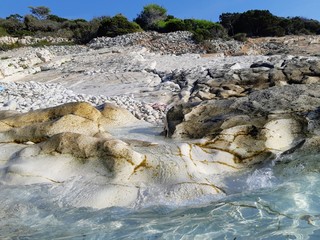 water and rocks
