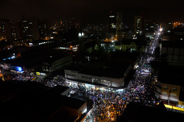 Fototapeta na wymiar Protestos junho de 2013 no Brasil